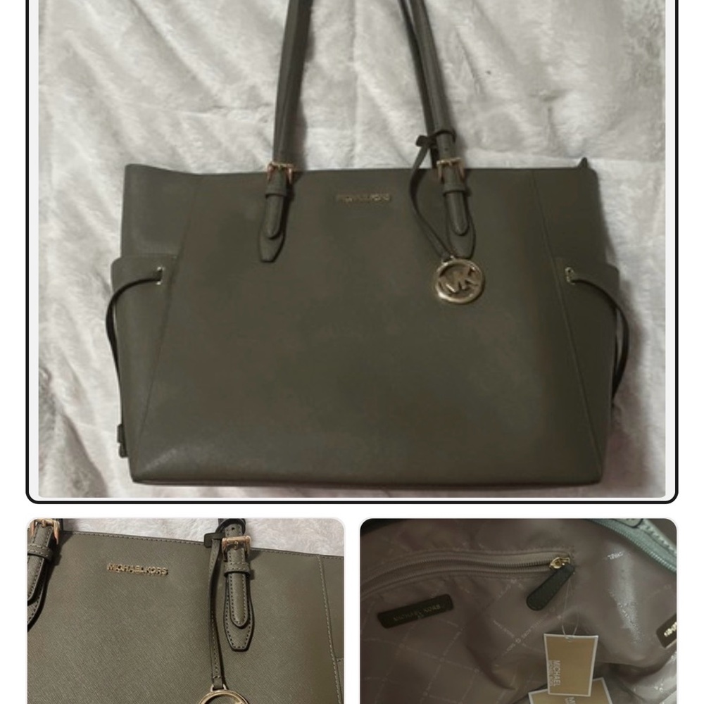 Michael Kors Olive Green Tote Bag